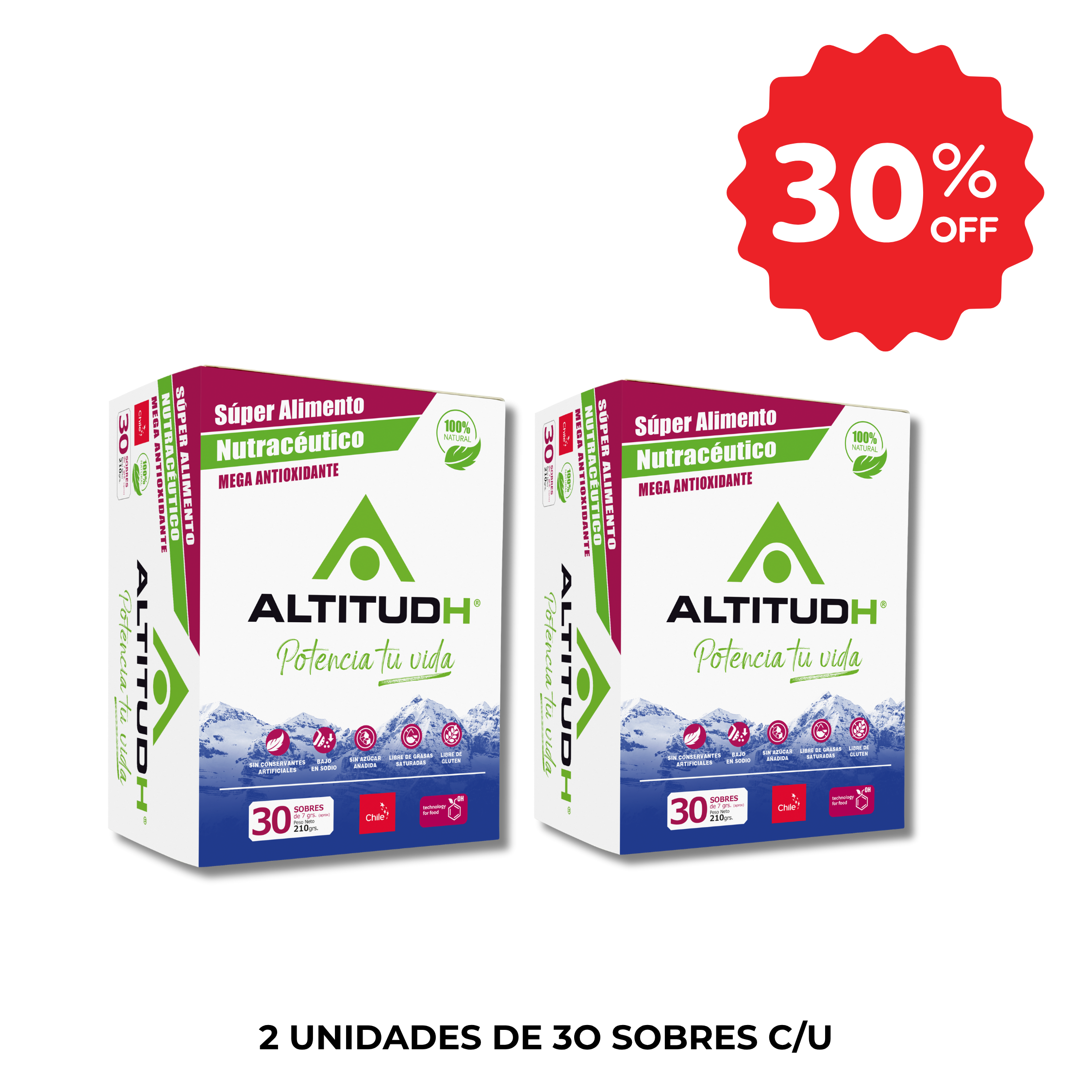 Pack Altitudh 60 Sobres -30% DSCTO.